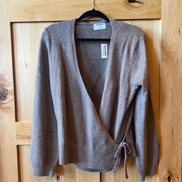 NWT Old Navy So Soft Tie Waist Sweater, Size M Tall, Sedimentary - Picture 6 of 8